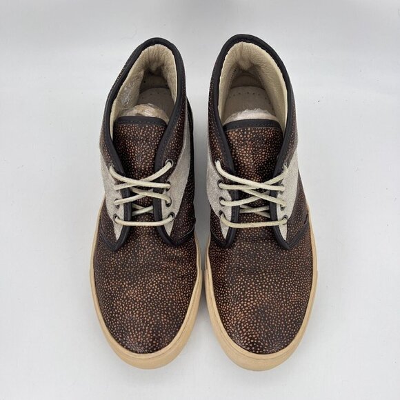 Diemme Italy Men EU Size 44 US 10 Leather Suede Casual Sneaker Shoes Brown Grey - Picture 4 of 12